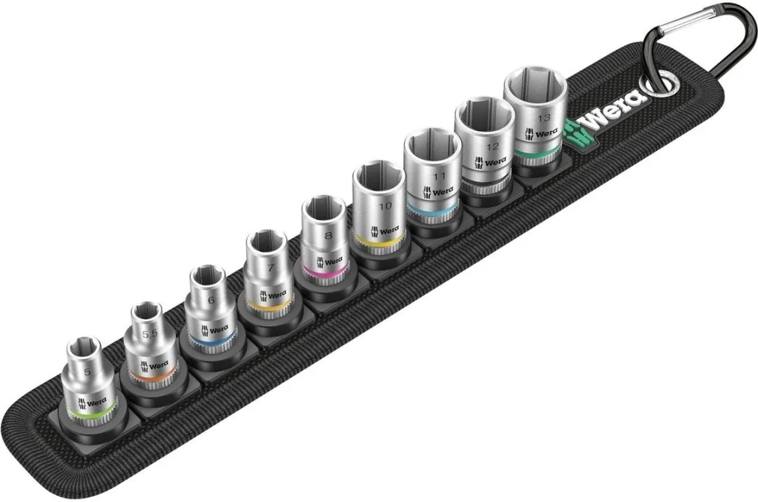 Wera 5003883001 Zyklop Doppenset 9-delig - 1/4"