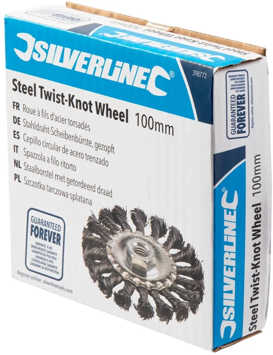 Silverline Staalborstel Ø100mm - Metaal/steen - 12.500 min-1