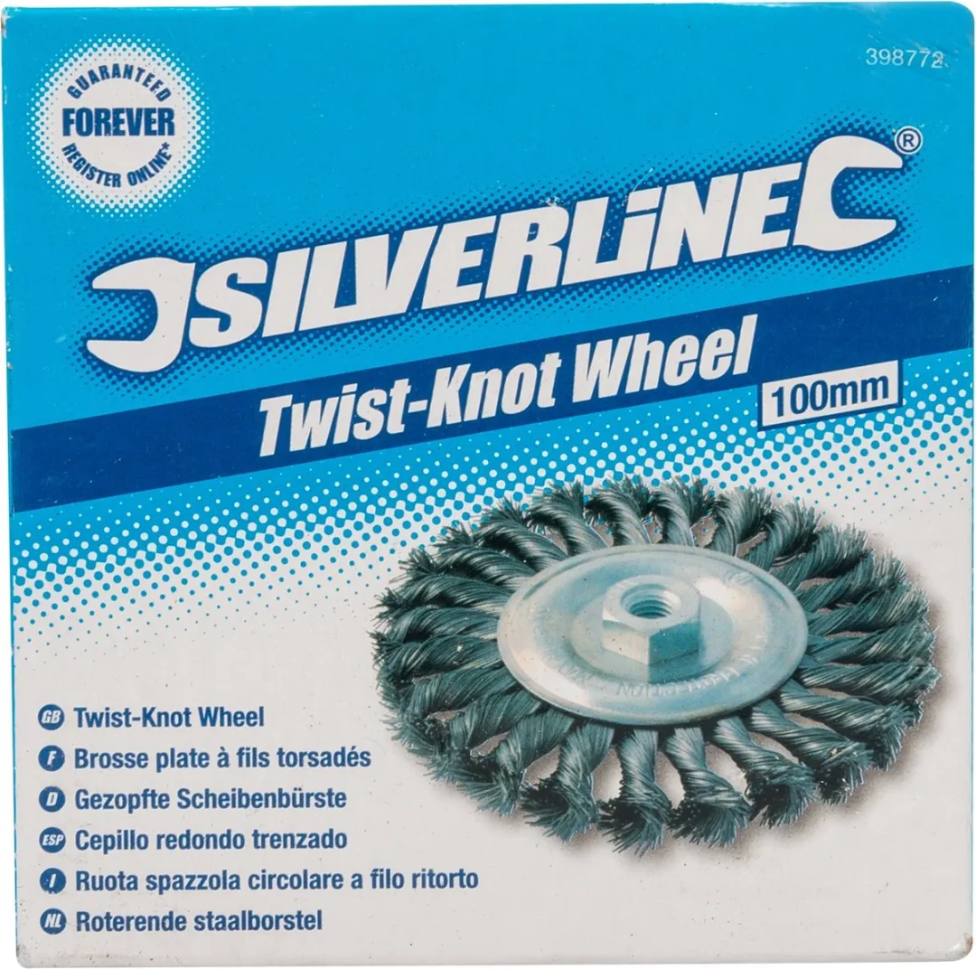 Silverline Staalborstel Ø100mm - Metaal/steen - 12.500 min-1