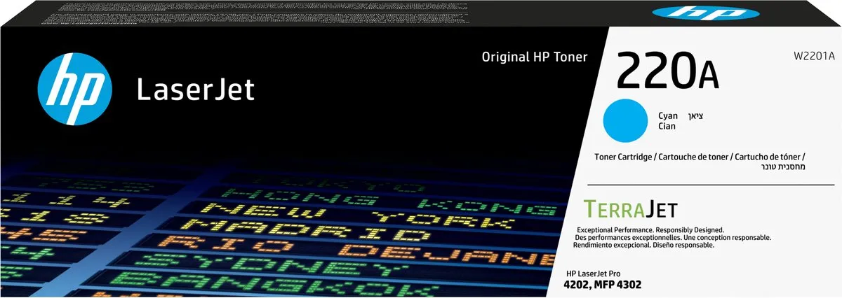 HP 220A Tonercartridge Cyaan - 1800 Pagina's