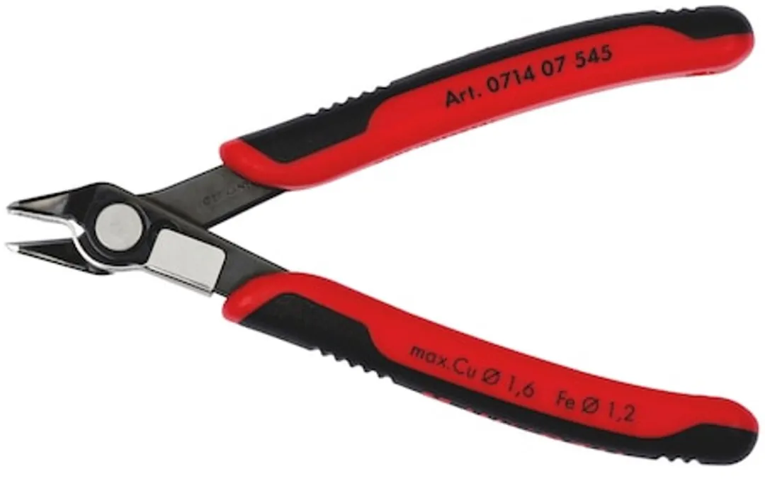 Würth 2C-Super Knips Elektronica-tang - Rood/Zilver/Zwart