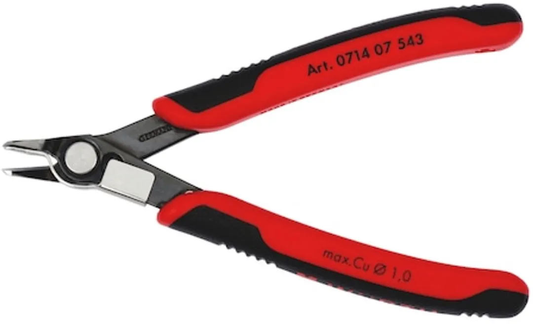 Würth 2C-Super Knips Elektronica-tang - Rood/Zilver/Zwart - afbeelding 6 van 6