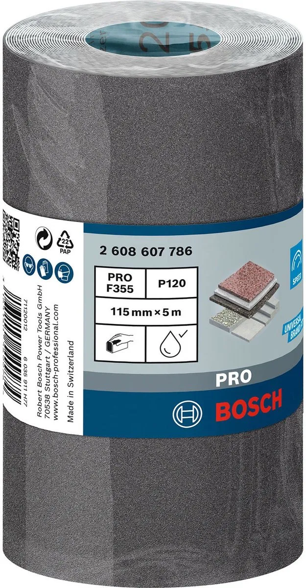 Bosch Professional 115X5M Best Coatings 120 - 1 Rol