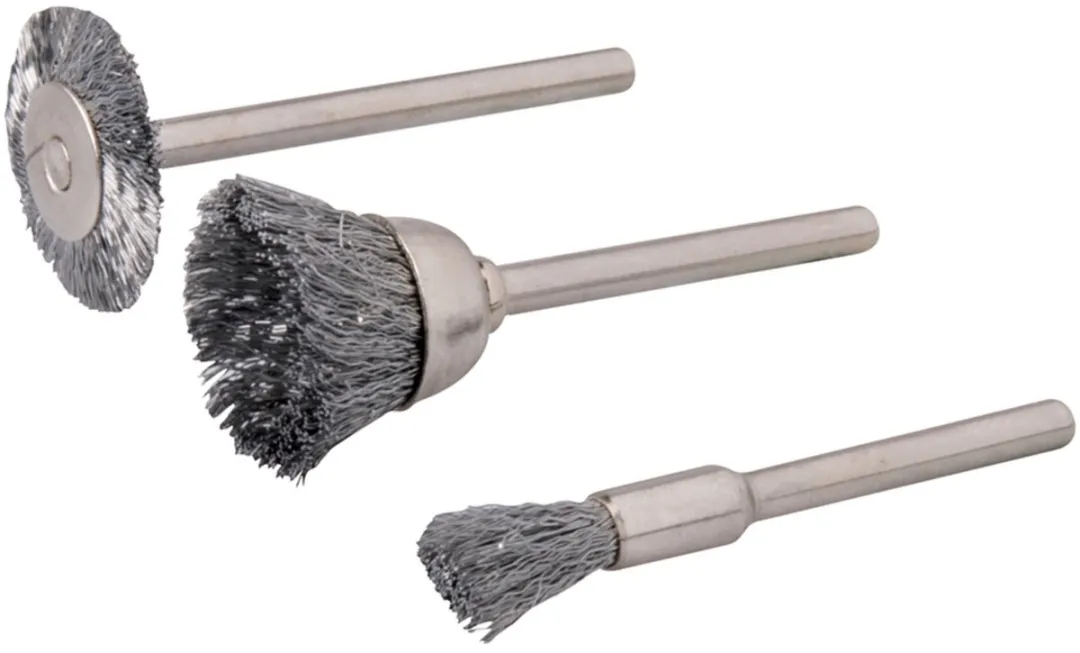 Silverline Staalborstel Set 3-delig Ø5/15/20mm