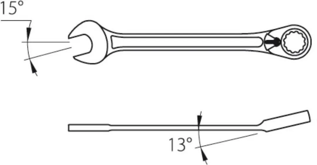 Gedore 2297302 7 UR 13 Steek Ringratelsleutel - 25mm