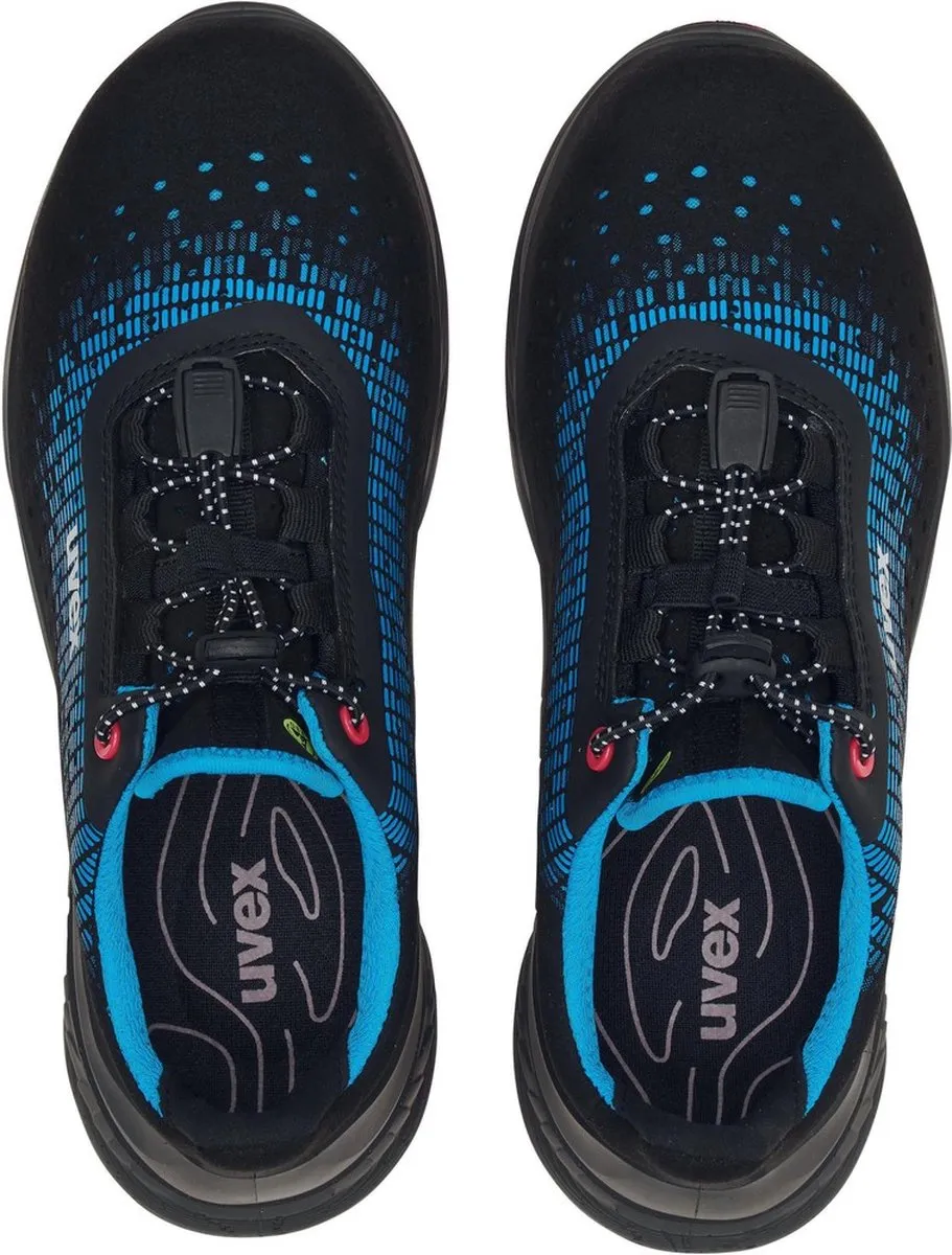 Uvex 6826 Veiligheidsschoen Halbschuh - 35 - Zwart/Blauw