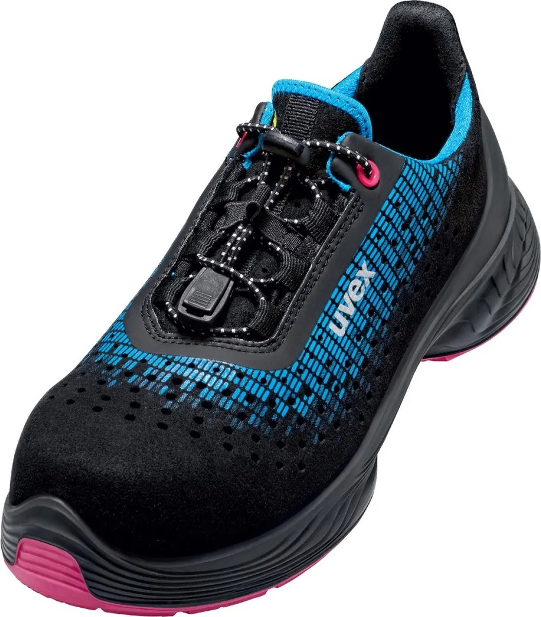 Uvex 6826 Veiligheidsschoen Halbschuh - 35 - Zwart/Blauw