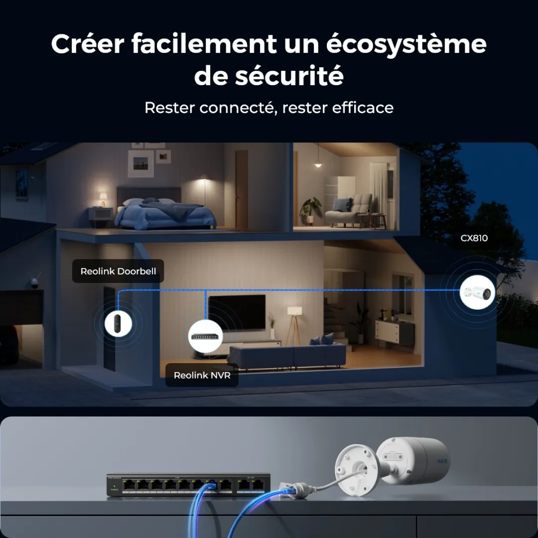 Reolink CX810 4K PoE IP-camera - Wit
