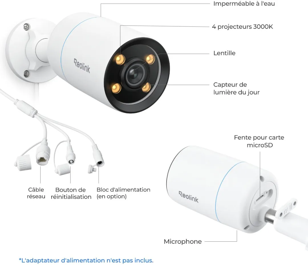 Reolink CX810 4K PoE IP-camera - Wit