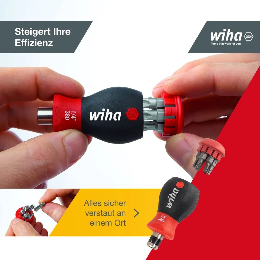 Wiha Stubby Schroevendraaier Assorti SB380201 - 10 Bits - afbeelding 6 van 6