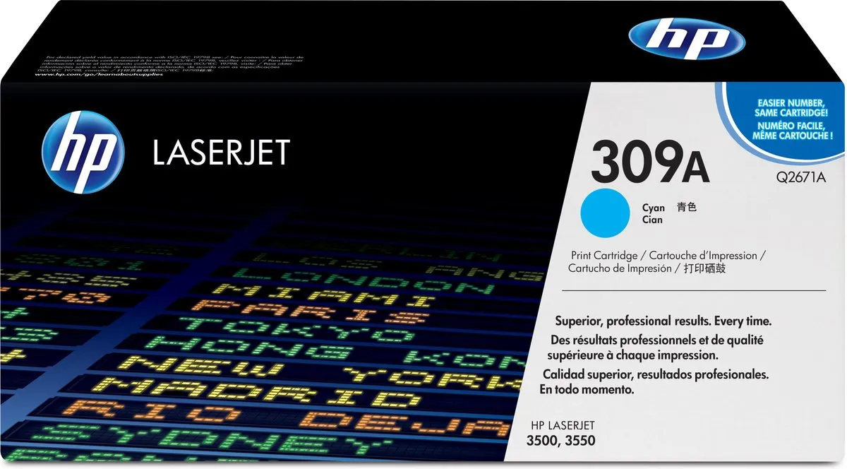 HP 309A Tonercartridge - Cyaan - 4000 pagina's