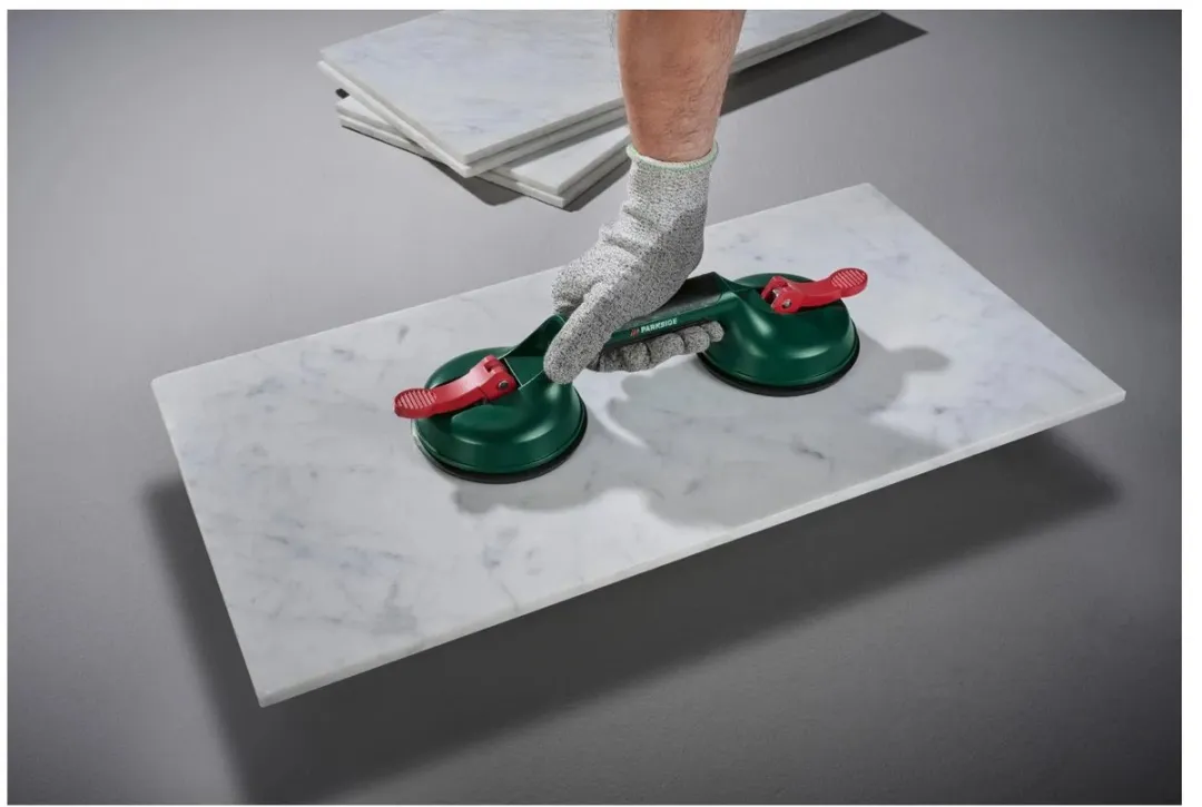 Parksides Dubbele Zuignap Ø118mm - 45kg - Glas - 2 Stuks