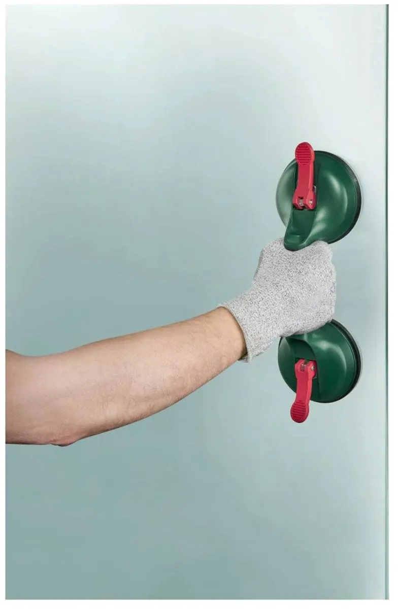 Parksides Dubbele Zuignap Ø118mm - 45kg - Glas - 2 Stuks
