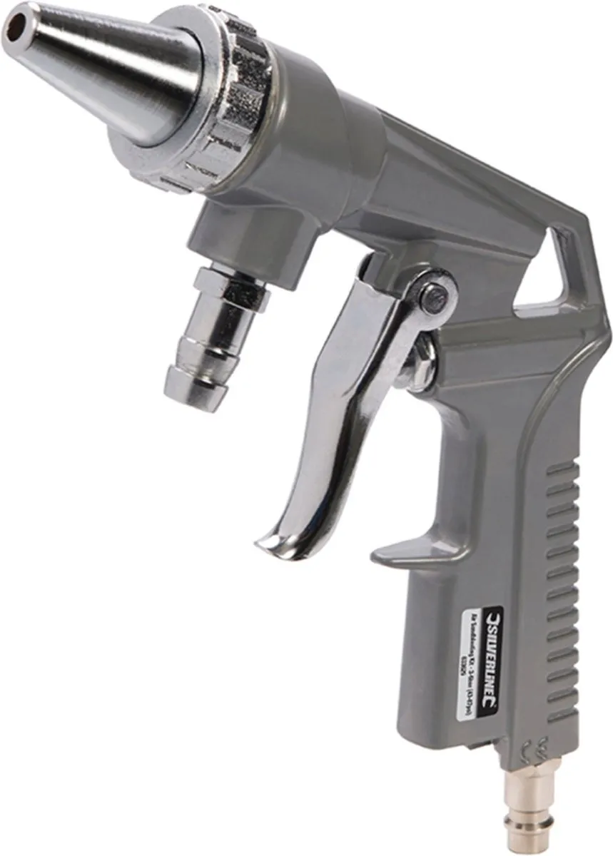Silverline Zandstraalpistool 3-6 bar - Inclusief accessoires