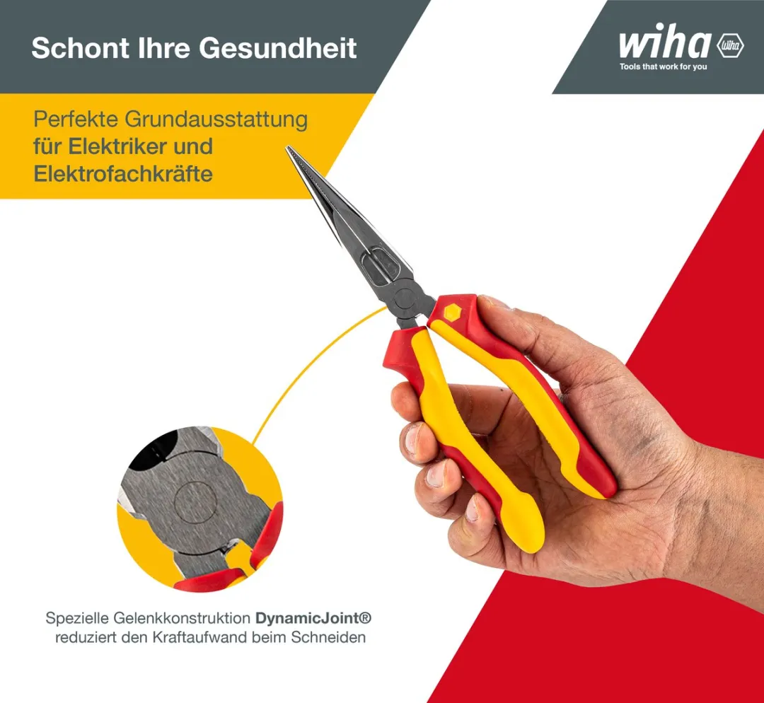 Wiha Punttang Professional Electric 26727 - Geel/Rood