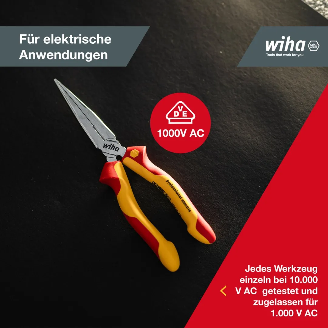 Wiha Punttang Professional Electric 26727 - Geel/Rood