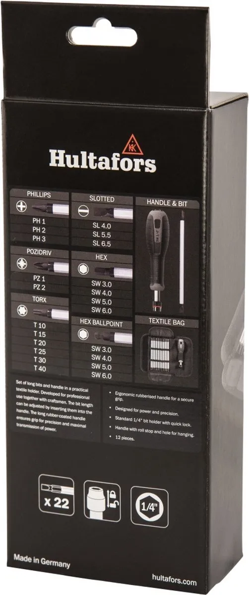 Hultafors HSS Long Bithouderset 12-delig - HU444515 - afbeelding 6 van 6