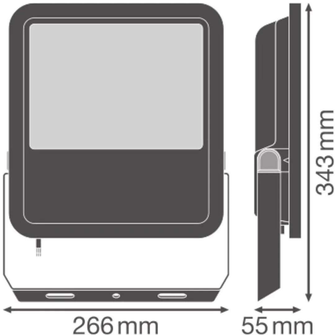 LEDVANCE Floodlight 100W 14000lm Warm Wit - Zwart - afbeelding 2 van 3