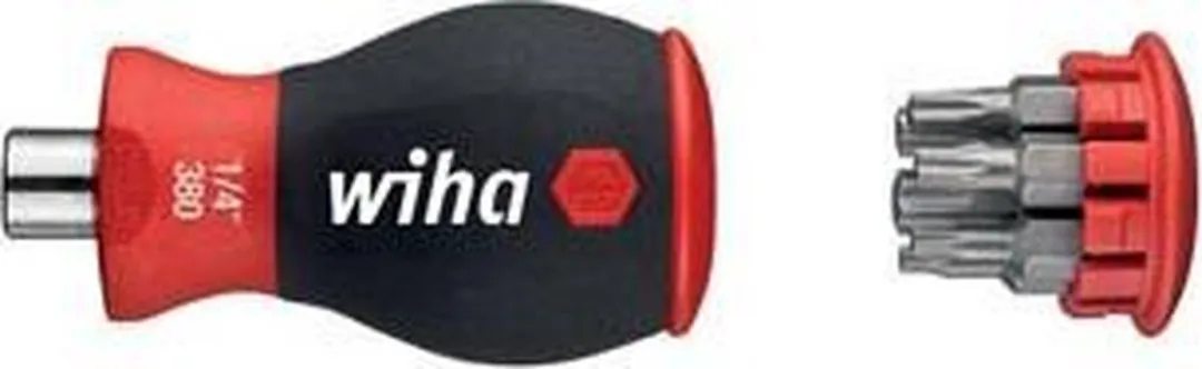 Wiha Schroevendraaier TORX Stubby 33743 - 6 bits - Zwart/Rood