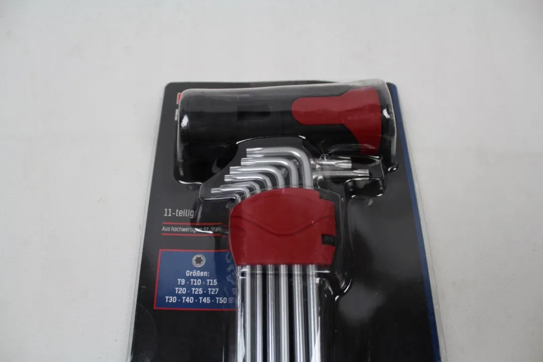 PARKSIDE Torx-sleutelset 11-delig - Zilver/Rood/Zwart