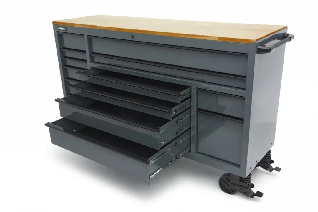 HBM H133342 Gereedschapswagen 8 Laden - 142cm Grijs