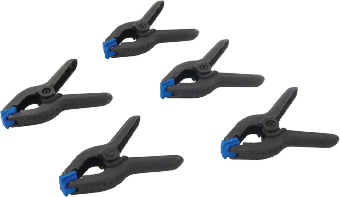 Silverline Zeilklemmen 6cm - 5 Stuks - Zwart
