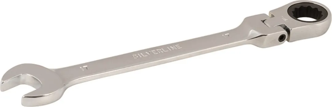 Silverline Steek-ringratelsleutel 17mm