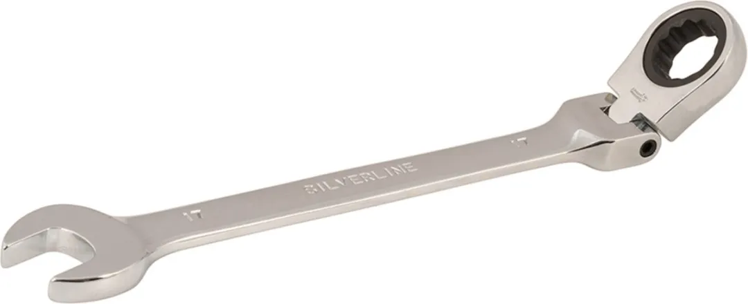 Silverline Steek-ringratelsleutel 17mm
