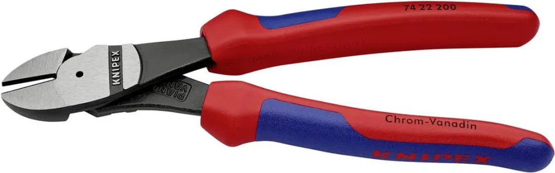 Knipex 74 22 200 Kracht-Zijsnijtang 200mm - 12° gebogen - afbeelding 6 van 6