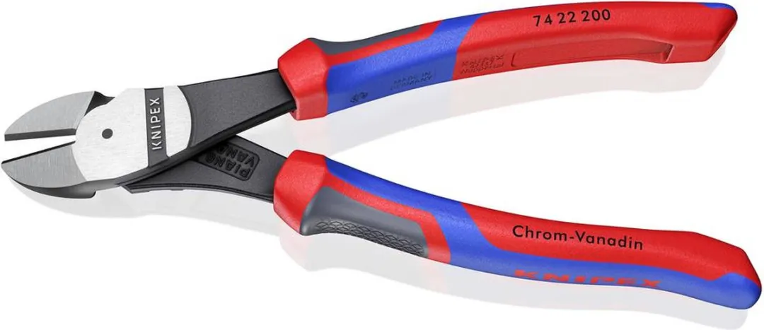 Knipex 74 22 200 Kracht-Zijsnijtang 200mm - 12° gebogen