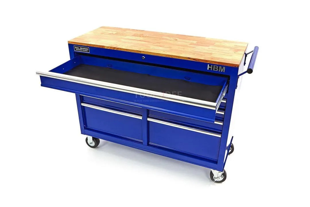 HBM Verrijdbare Gereedschapswagen 117cm - 9 Lades - Blauw