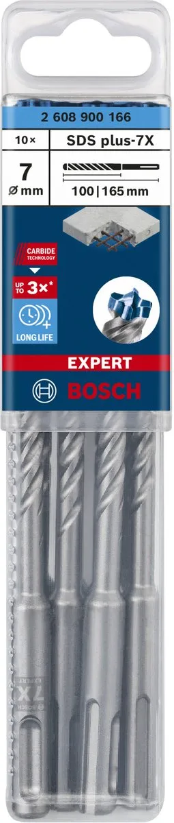 Bosch Professional EXPERT SDS plus-7X Hamerboor 10 Stuks