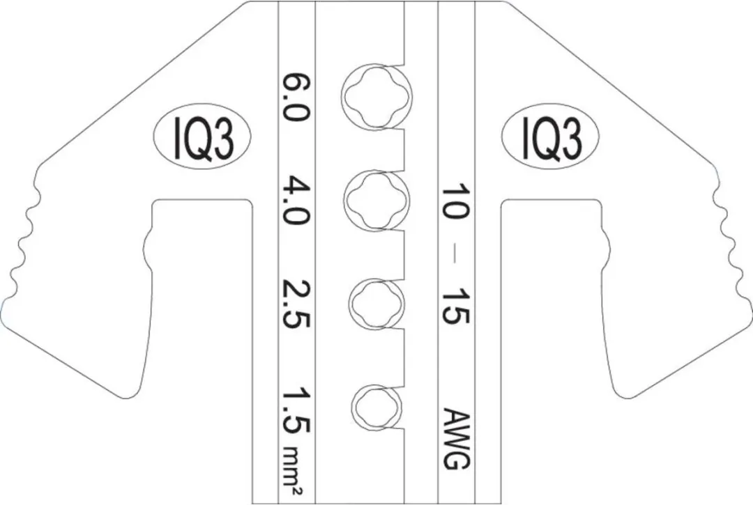 TOOLCRAFT PLE-IQ3 Krimpinzetstuk Solar-connectoren 6.0-1.5mm²