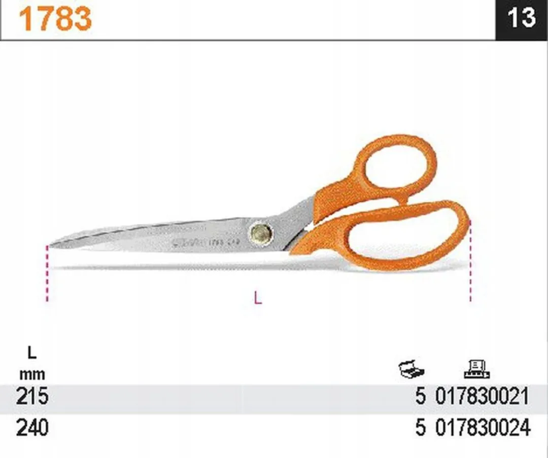 Beta 1783/240 Scharen 240mm - Roestvrij Staal