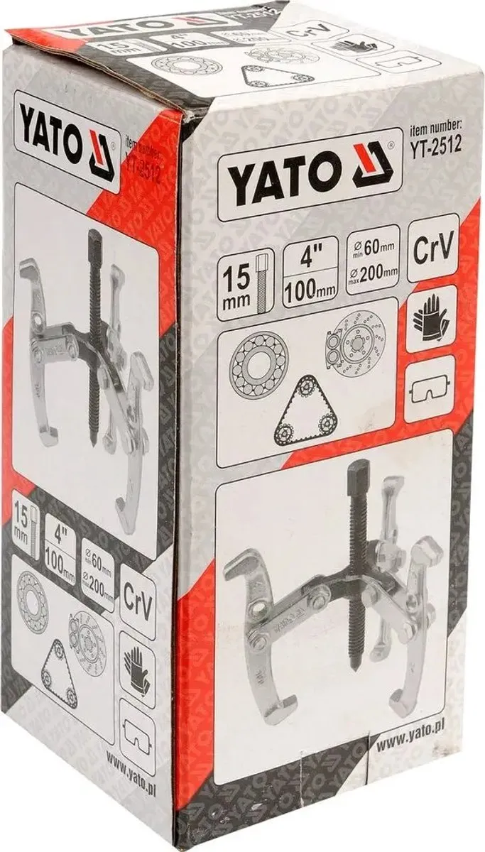 Driepoot trekker voor lagers 100mm