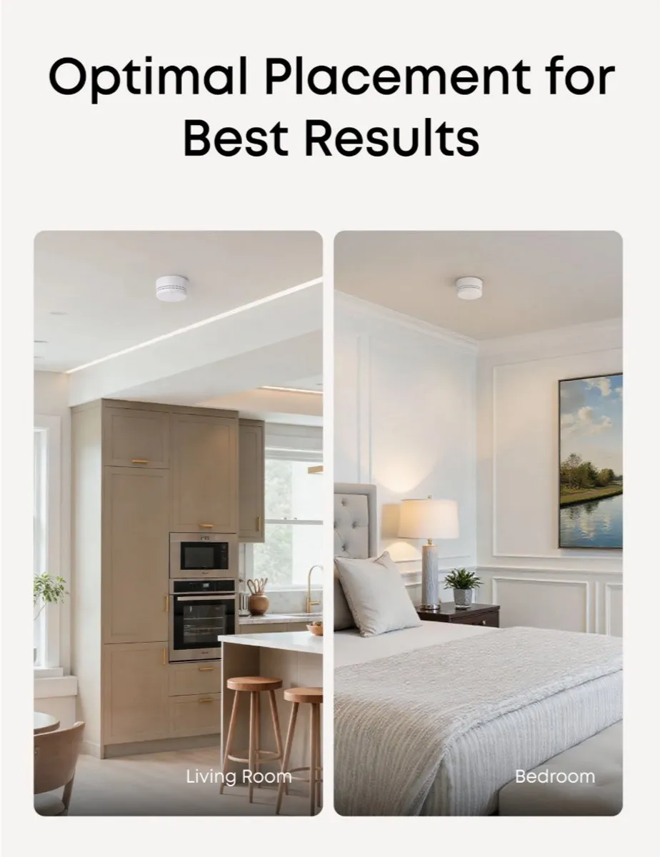 Eufy Security E10 Slimme Rookmelder - Wit - 2 Stuks
