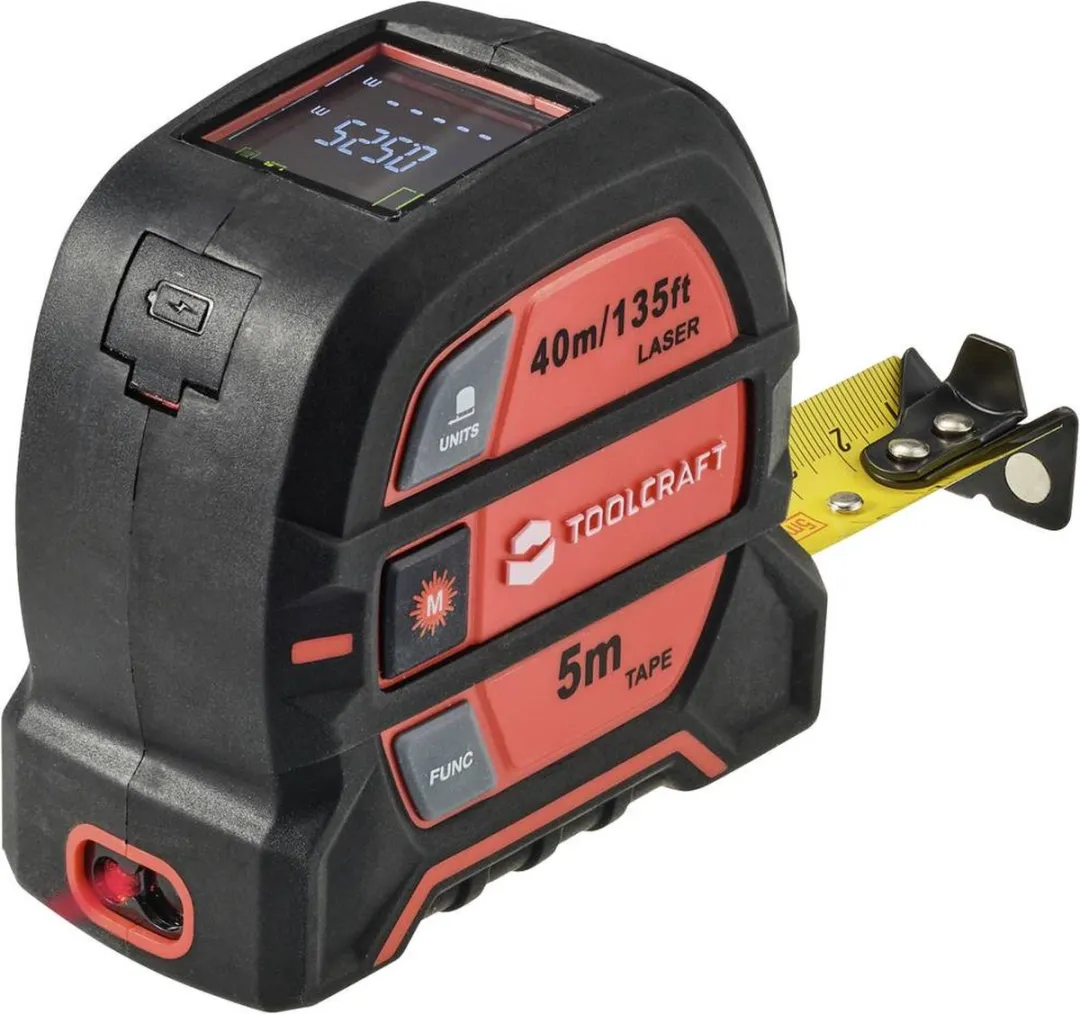 TOOLCRAFT 2-in-1 Laserafstandsmeter 40m
