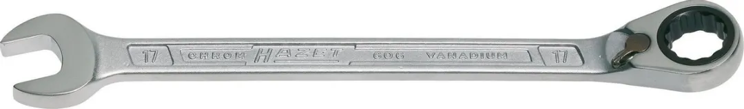 Hazet 606-17 Ratel-ring-steeksleutel 17mm