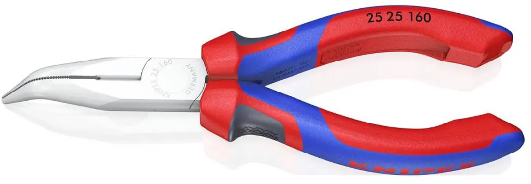 Knipex 25 25 160 Radiotang Gebogen + Zijsnijder 160mm