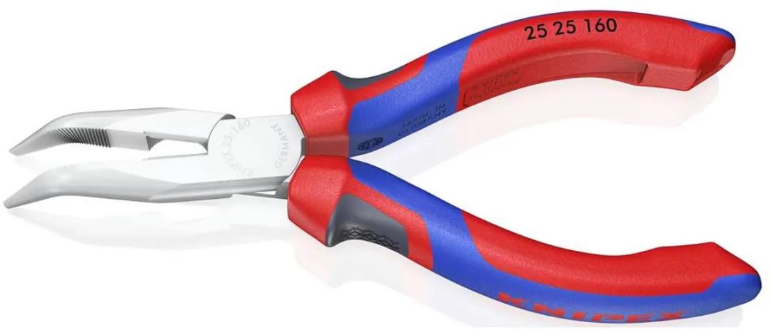 Knipex 25 25 160 Radiotang Gebogen + Zijsnijder 160mm