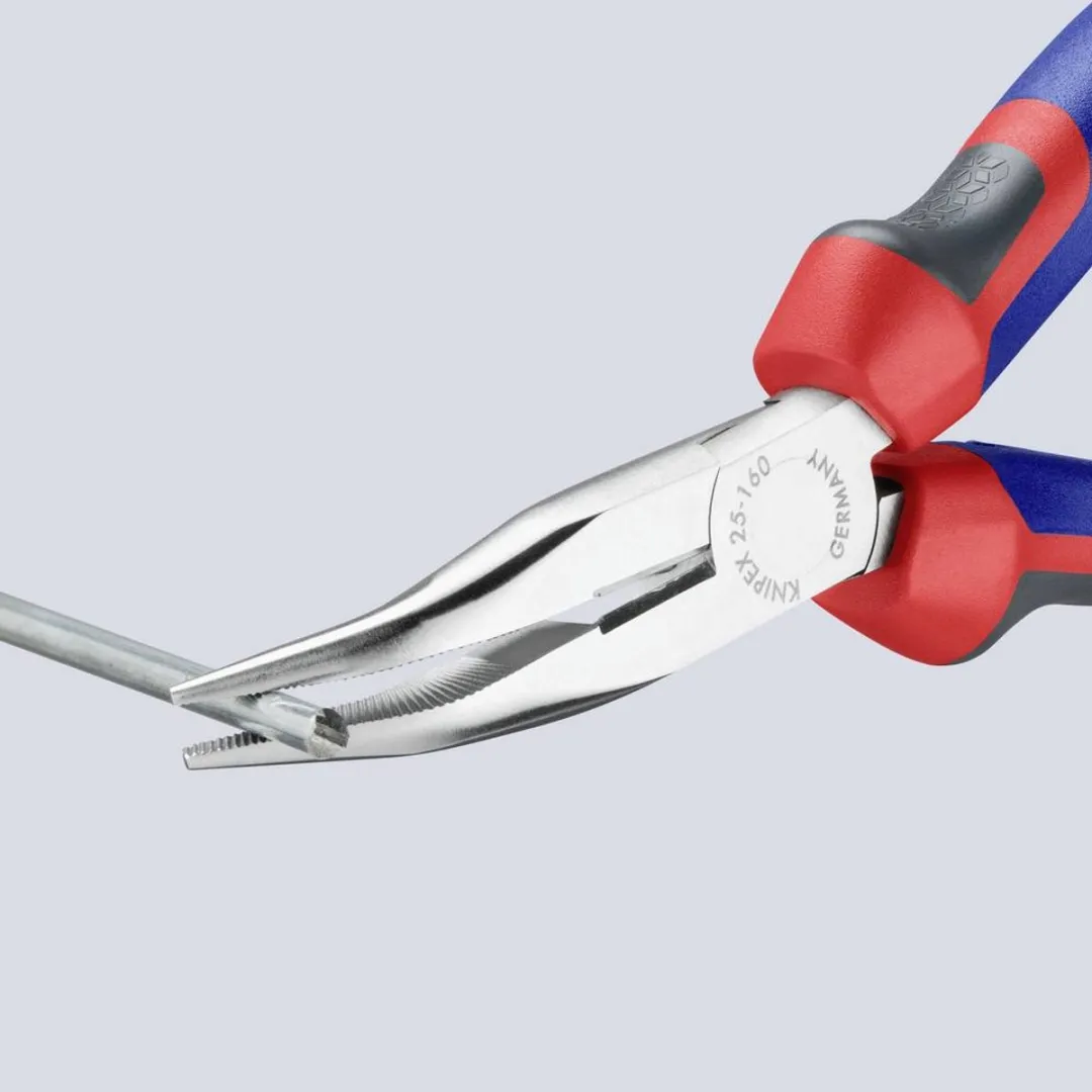 Knipex 25 25 160 Radiotang Gebogen + Zijsnijder 160mm