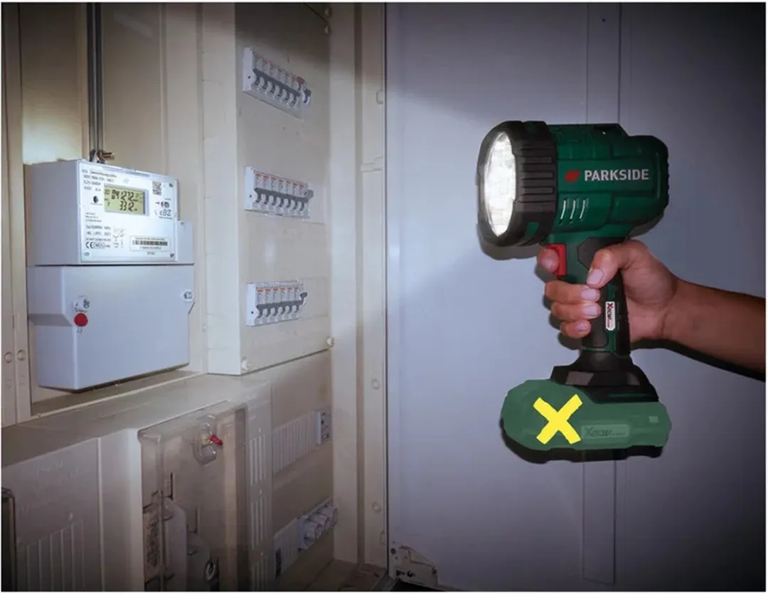 PARKSIDE Accu-LED-handlamp 20V - 1000/2500 lm - Groen/Zwart - afbeelding 2 van 5
