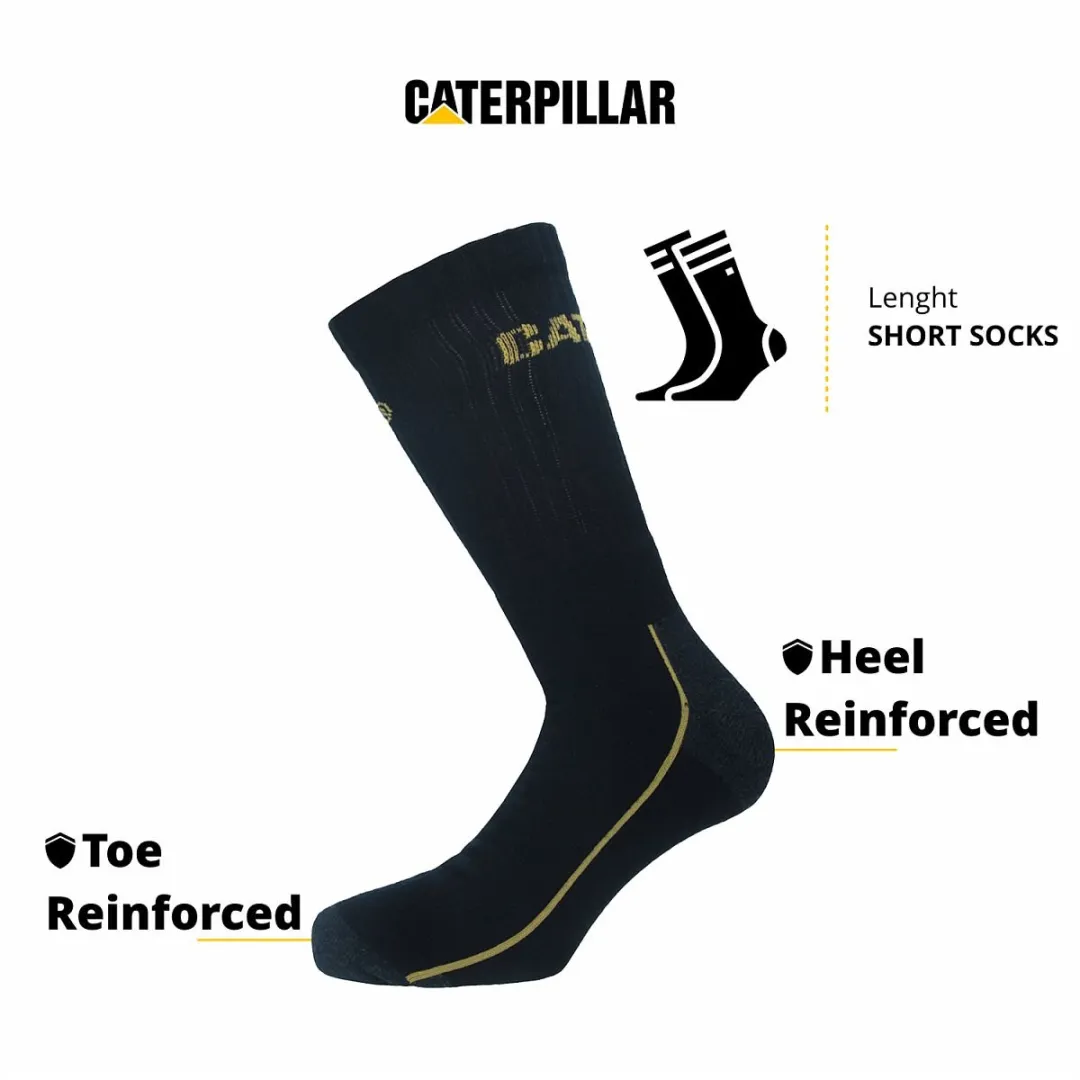 Caterpillar Robust Werksokken 12 Paar - Kuithoogte - Zwart 39-42
