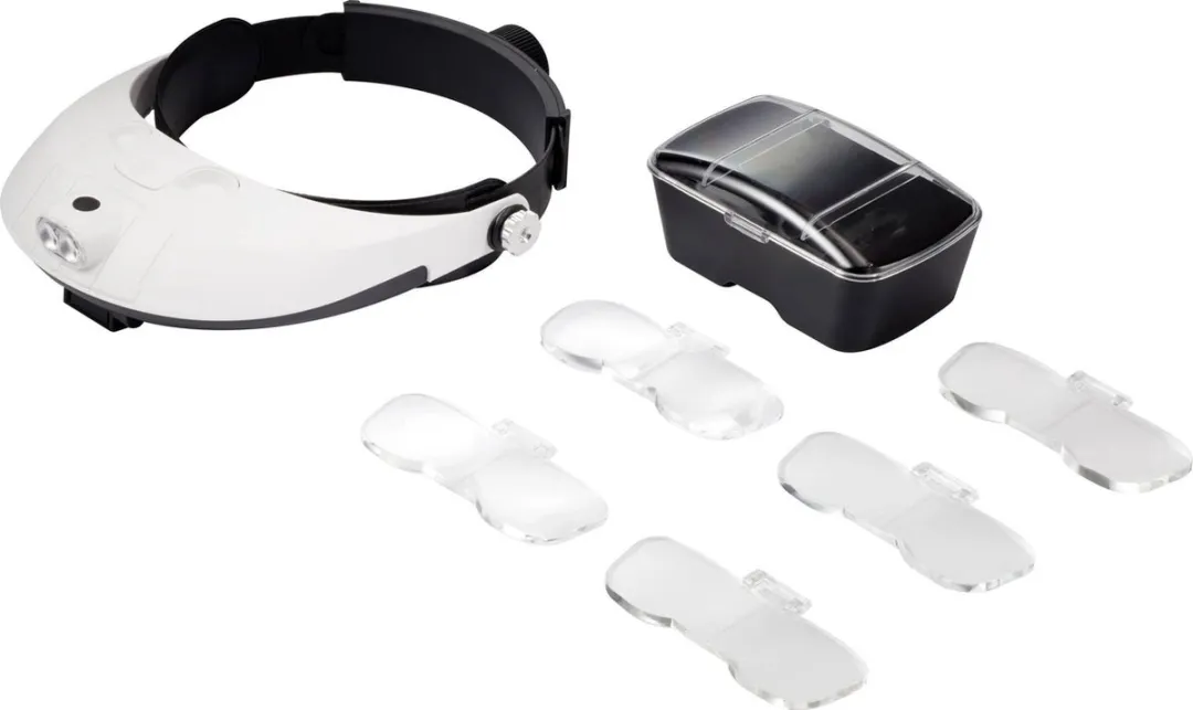 TOOLCRAFT TO-5137806 Hoofdbandloep - 1.0x-3.5x - Wit/Zwart