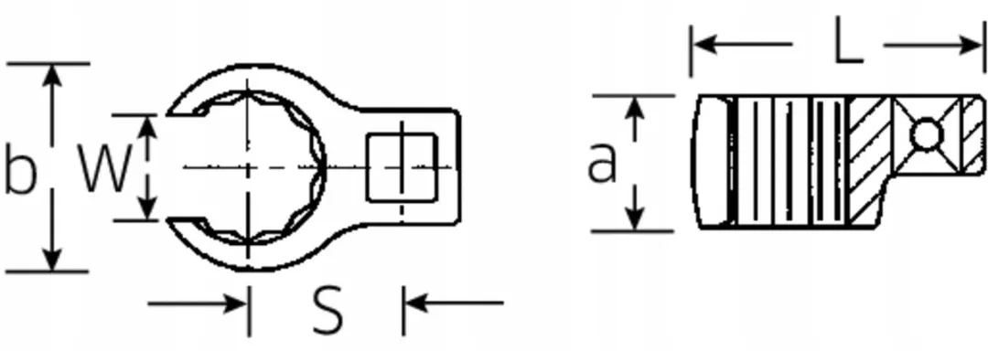 Stahlwille Klauwringsleutel 1/2" 2" Open Ring