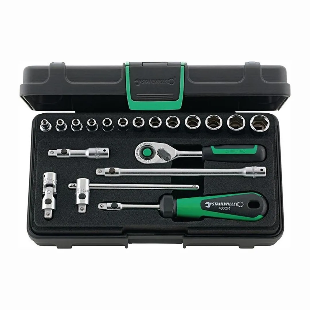 Stahlwille 40/13/6QR Dopsleutelset 1/4" 19-delig