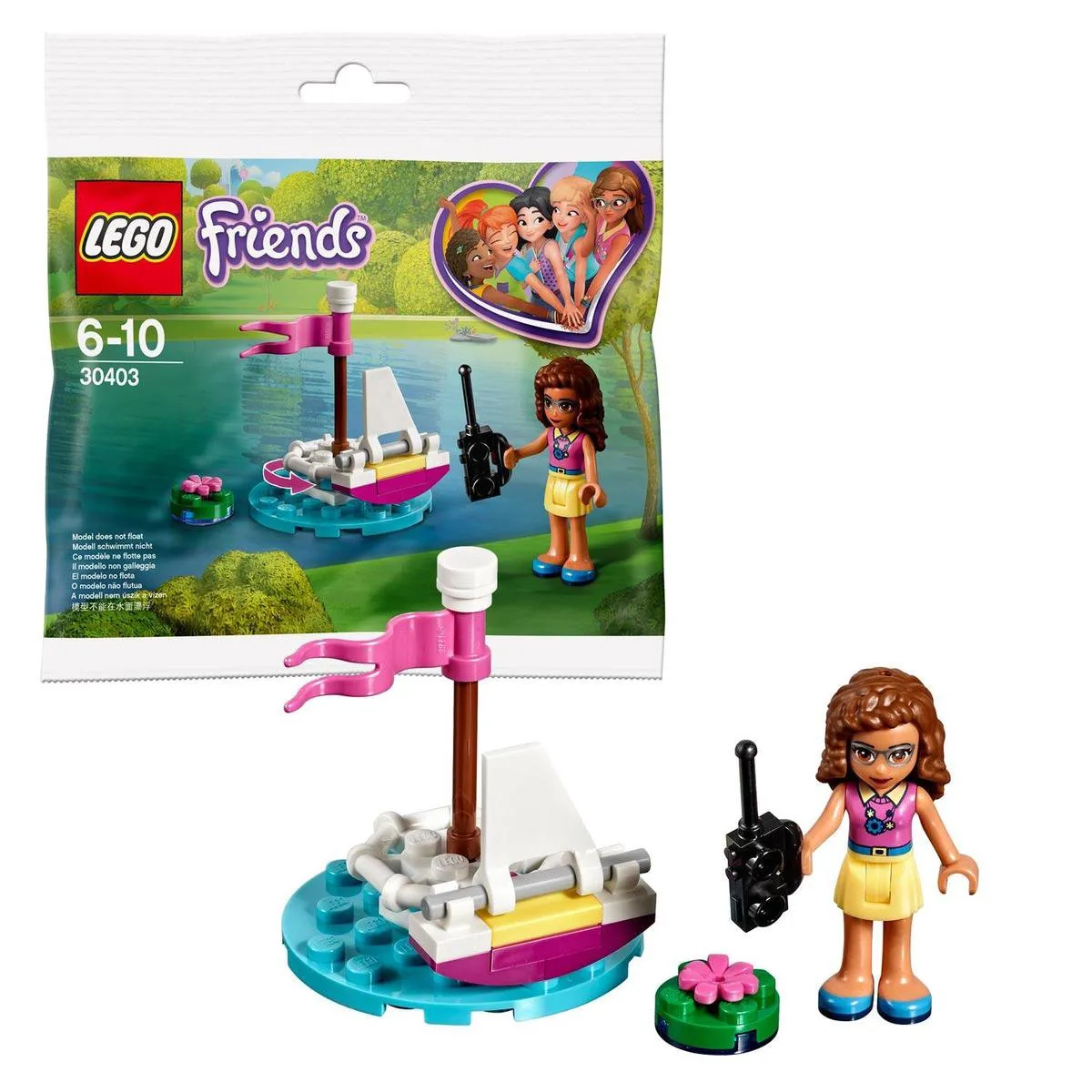 LEGO Friends Olivia RC Boot - 25 Stukken - Multicolor