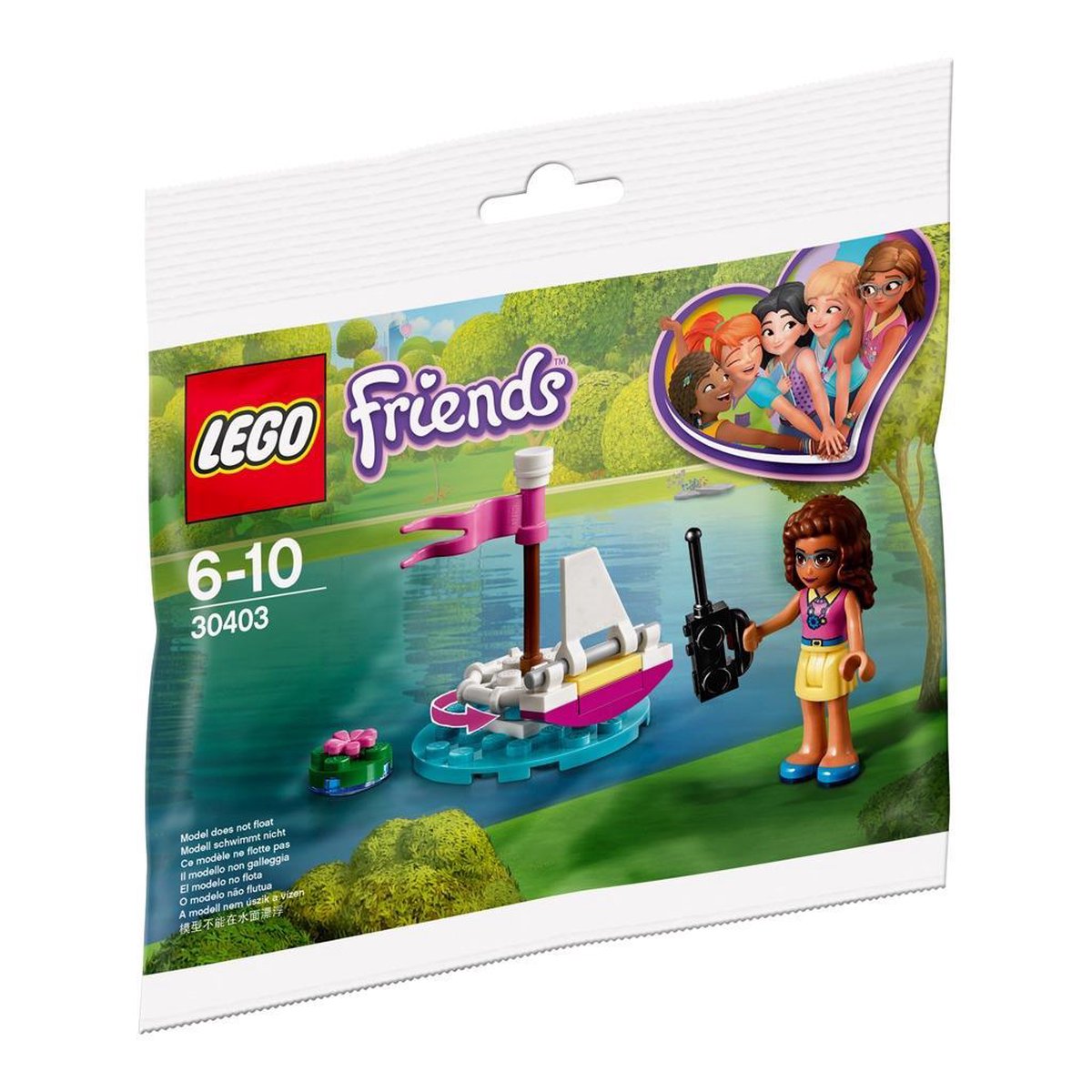 Lego Friends 30403 Olivia met op afstand bestuurbare boot polybag