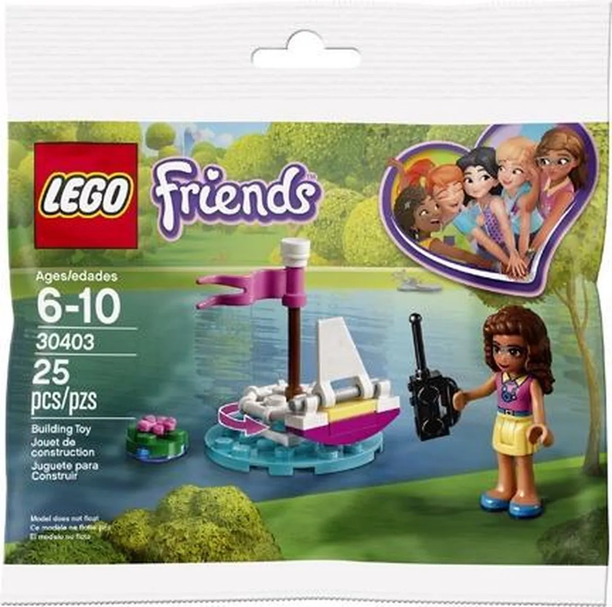 LEGO Friends Olivia RC Boot - 25 Stukken - Multicolor