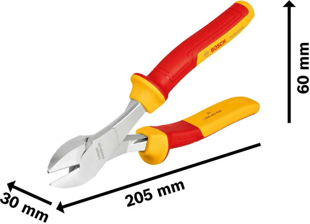 Bosch Professional VDE Diagonale Zijkniptang 200mm - Geel/Rood